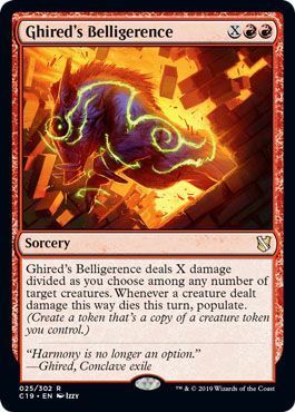 Commander 2019 025/302 Ghired's Belligerence