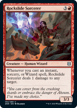 Zendikar Rising 154/280 Rockslide Sorcerer