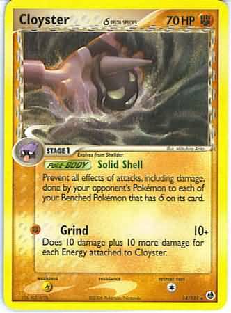 EX Dragon Frontiers 014/101 Cloyster