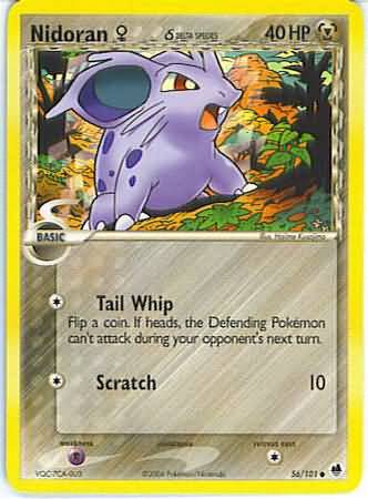 EX Dragon Frontiers 056/101 Nidoran(F) & Delta Species