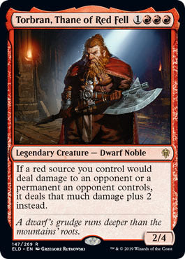 Throne of Eldraine 147/269 Torbran, Thane of Red Fell