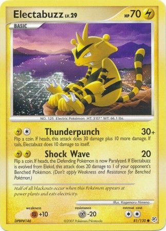Diamond & Pearl 081/130 Electabuzz