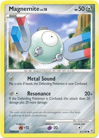 Diamond & Pearl 087/130 Magnemite Lv. 10