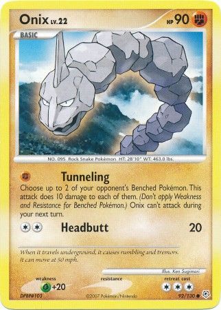 Diamond & Pearl 092/130 Onix