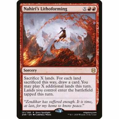Zendikar Rising 151/280 Nahiri's Lithoforming (Promo Pack Foil)