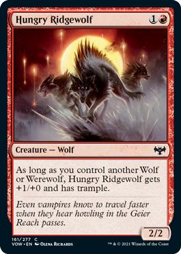 Innistrad: Crimson Vow 161/277 Hungry Ridgewolf