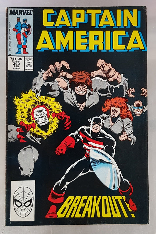 Captain America #340 Marvel Comics (1968)