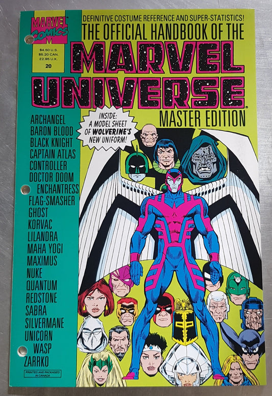 The Official Handbook of the Marvel Universe #20