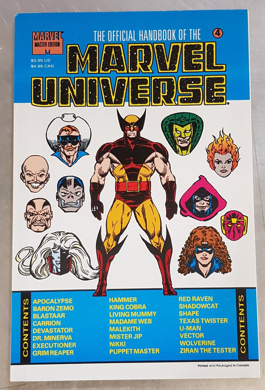 The Official Handbook of the Marvel Universe #4