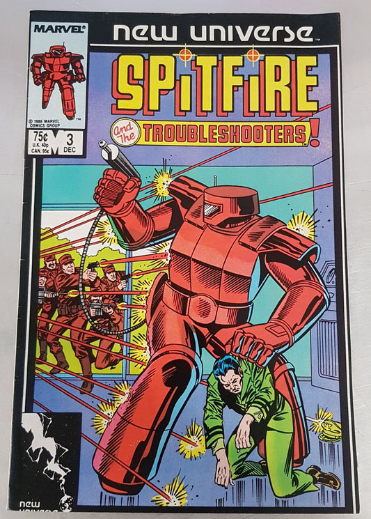Spitfire and the Troubleshooters #3 Marvel Comics (1986)