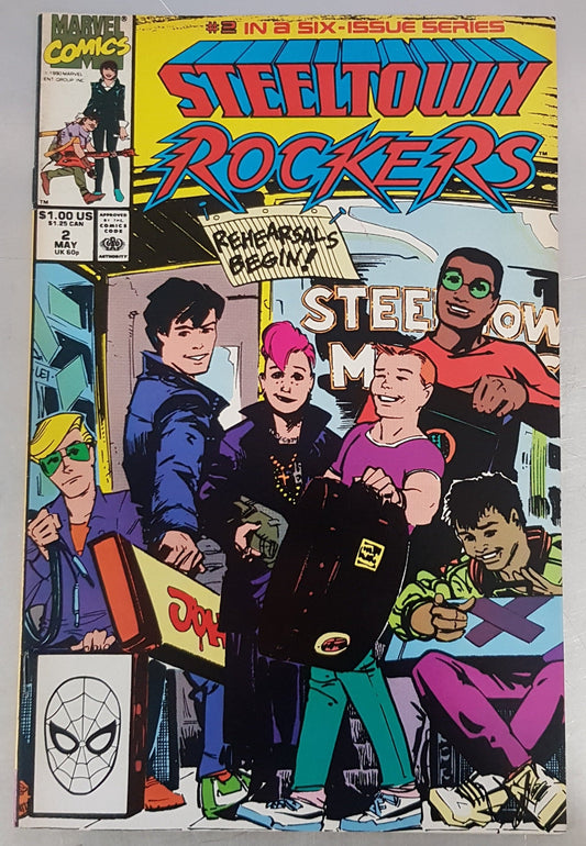 Steeltown Rockers #2 Marvel Comics (1990)