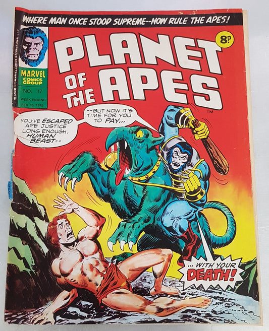 Planet of the Apes #17 Marvel Comics UK (1974)