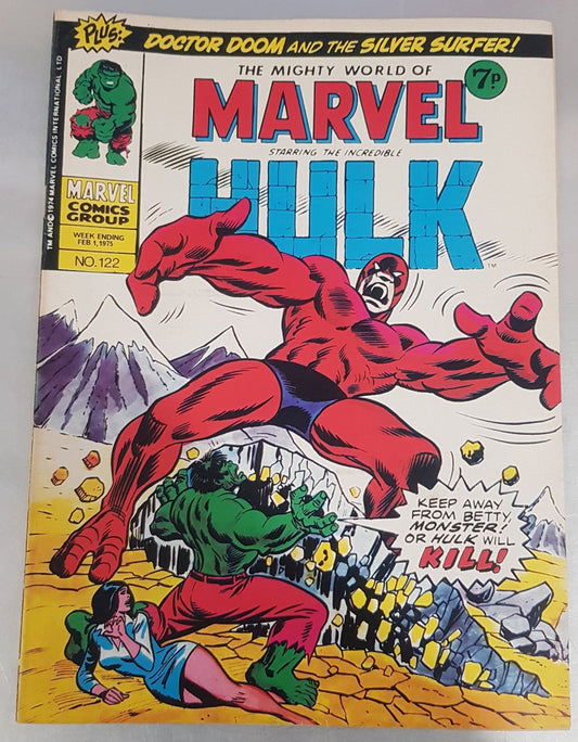 The Mighty World of Marvel #122 Marvel Comics UK (1972)