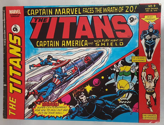 The Titans #9 Marvel Comics UK (1975)