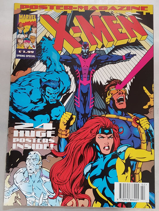 X-men Poster Magazine Marvel Comics UK (1993)