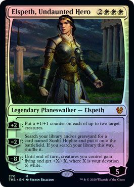 Theros Beyond Death 270 Elspeth, Undaunted Hero (Planeswalker Deck)(Foil)