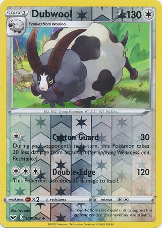 Sword & Shield 154/202 Dubwool (Reverse Holo)