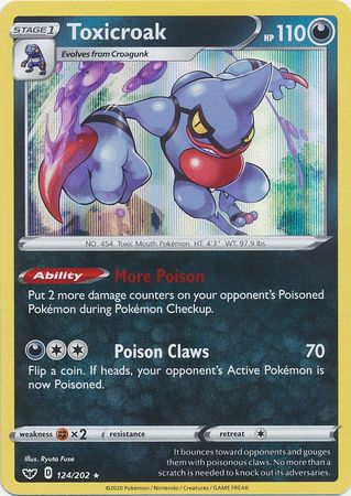 Sword & Shield 124/202 Toxicroak (Holo)