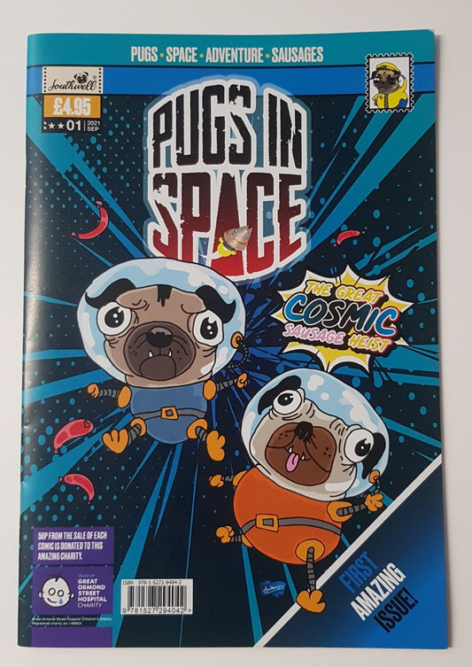 Pugs in Space #01 Southwell Comics (2021) Signed