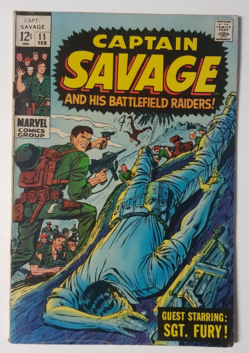 Captain Savage and his Battlefield Raiders #11 Marvel Comics (1968)