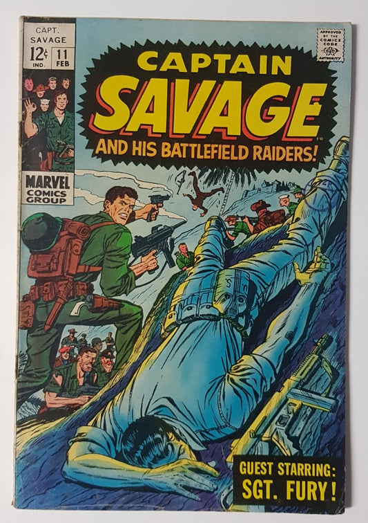 Captain Savage and his Battlefield Raiders #11 Marvel Comics (1968)