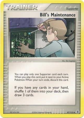 EX FireRed & LeafGreen 087/112 Bill's Maintenance