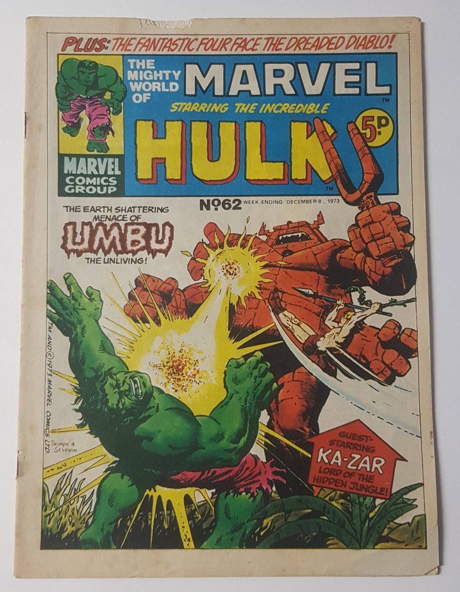 The Mighty World of Marvel #62 Marvel Comics UK (1972)