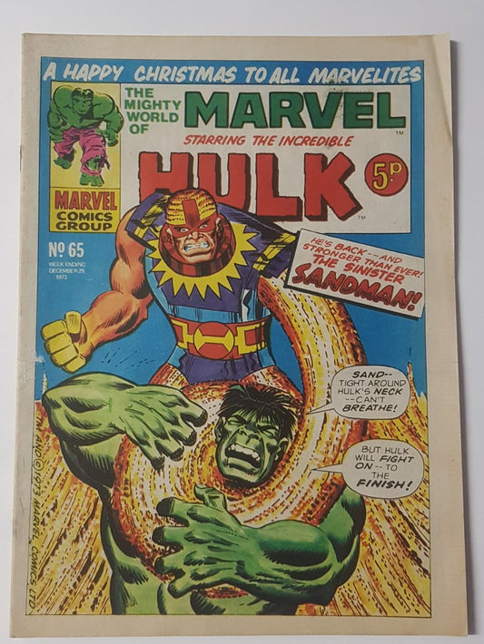 The Mighty World of Marvel #65 Marvel Comics UK (1972)