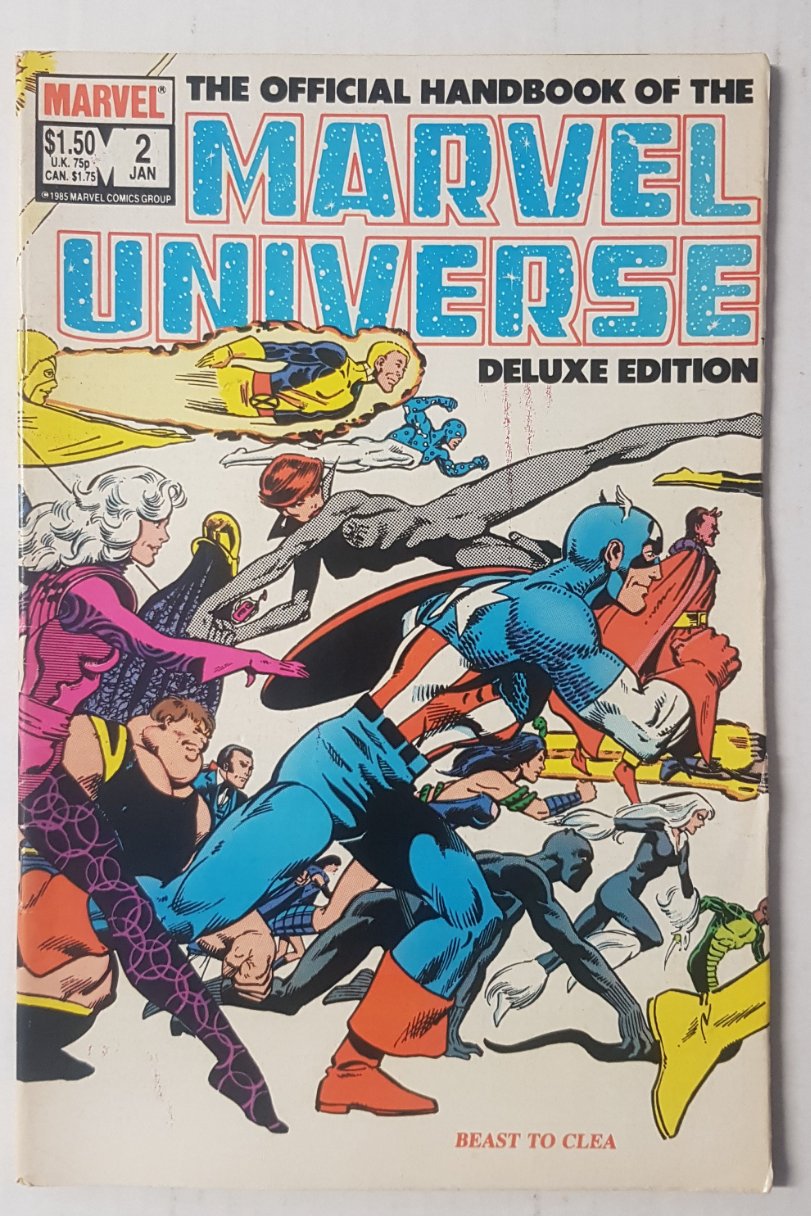 The Official Handbook of the Marvel Universe #2 Marvel Comics (1985)