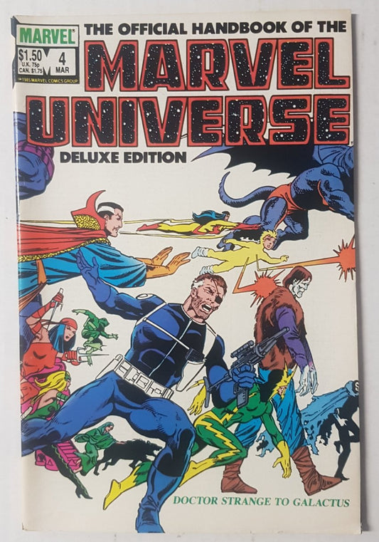 The Official Handbook of the Marvel Universe #4 Marvel Comics (1985)