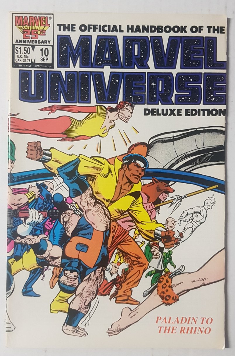 The Official Handbook of the Marvel Universe #10 Marvel Comics (1985)