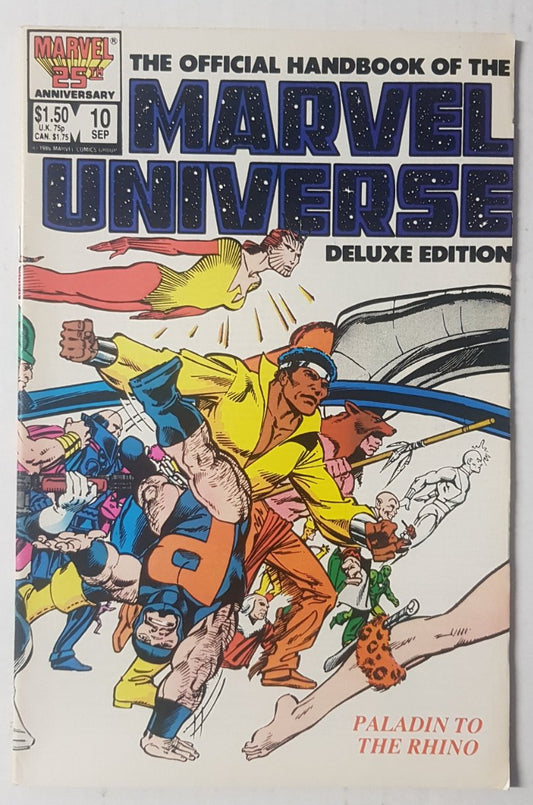 The Official Handbook of the Marvel Universe #10 Marvel Comics (1985)