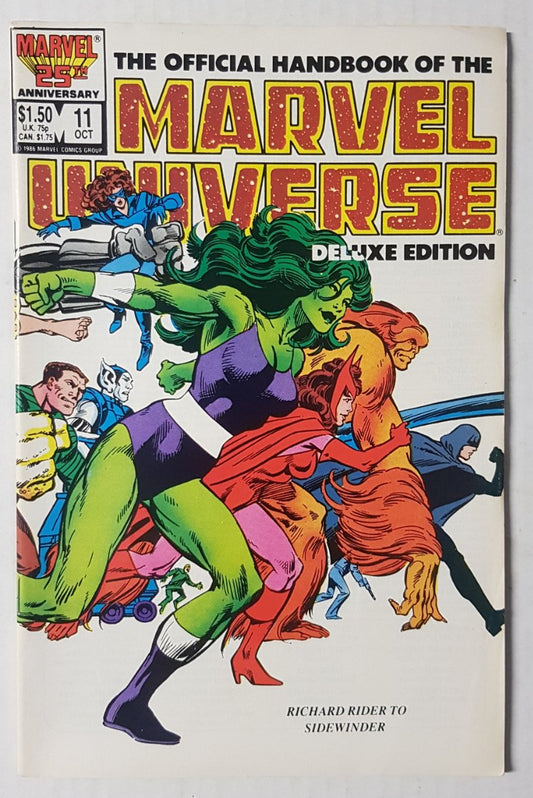 The Official Handbook of the Marvel Universe #11 Marvel Comics (1985)