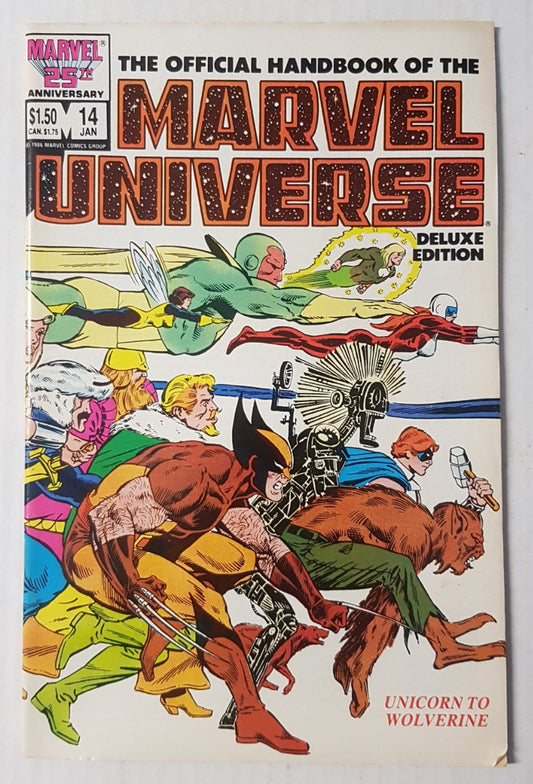 The Official Handbook of the Marvel Universe #14 Marvel Comics (1985)