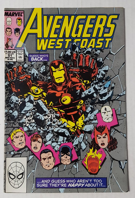 Avengers West Coast #51 Marvel Comics (1985)