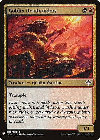 The List - Duel Decks: Speed VS. Cunning 006/082 Goblin Deathraiders