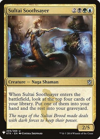 The List - Khans of Tarkir 205/269 Sultai Soothsayer