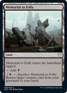Commander 2020 288/322 Memorial to Folly