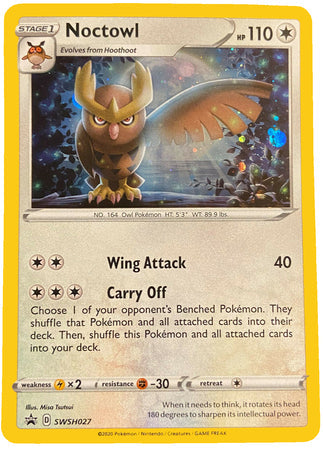 Sword & Shield Promo SWSH027 Noctowl (Holo)
