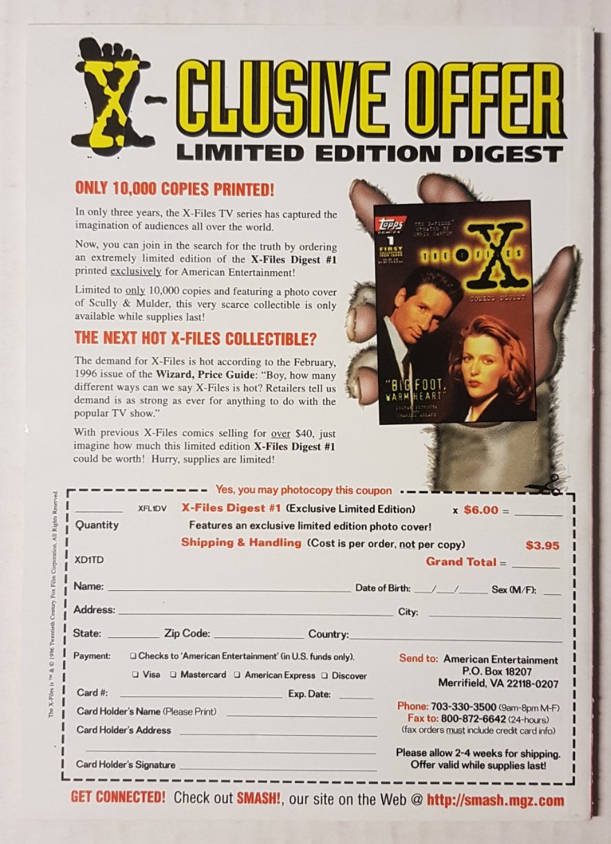 The X-Files Digest #2 Topps Comics (1997)