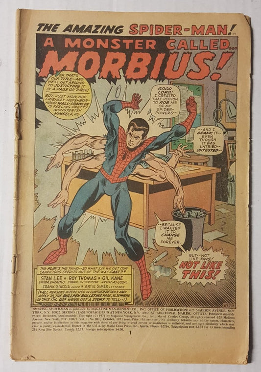 Amazing Spider-man #101 Marvel Comics (1963)(JB)