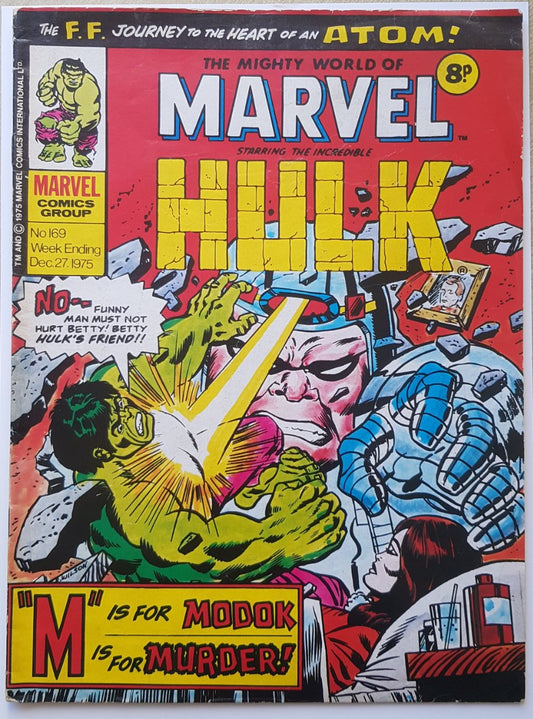 The Mighty World of Marvel #169 Marvel Comics UK (1972)