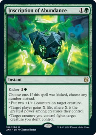 Zendikar Rising 186/280 Inscription of Abundance