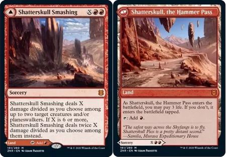 Zendikar Rising 161/280 Shatterskull Smashing//Shatterskull, the Hammer Pass