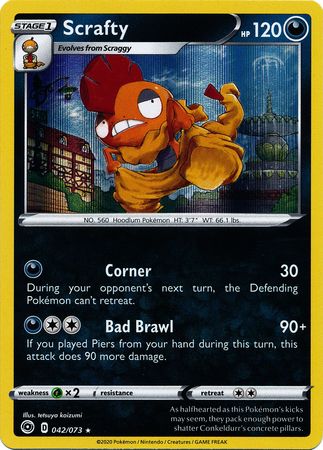 Champion's Path 042/073 Scrafty (Holo)