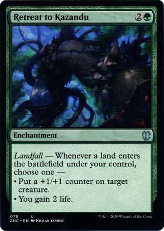 Zendikar Rising Commander 078 Retreat to Kazandu