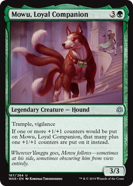 War of the Spark 167/264 Mowu, Loyal Companion