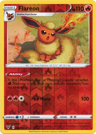 Vivid Voltage 026/185 Flareon (Reverse Holo)