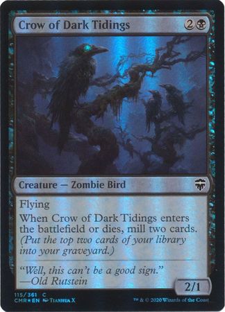 Commander Legends 115/361 Crow of Dark Tidings (Foil)
