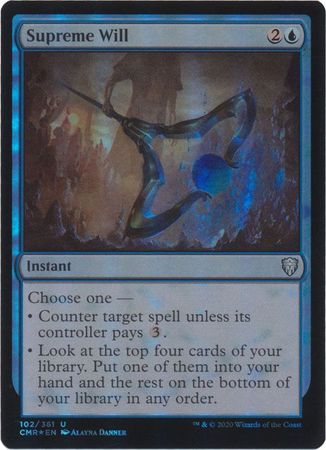 Commander Legends 102/361 Supreme Will (Foil)